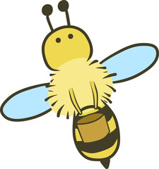 꿀을 옮기는 벌