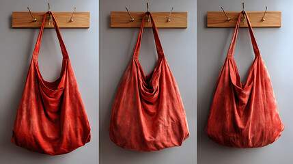 Transforming an Old T-shirt into a Stylish Bag Step-by-Step Guide Home DIY Tutorial Indoor Creative Concept