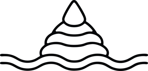 turbidity vector icon.