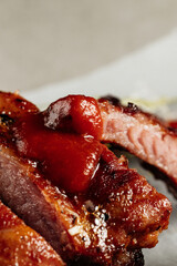 Juicy BBQ Ribs with Rich Tomato Sauce