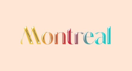 Montreal name isolated. Montreal graffiti. Montreal typography. Montreal graphic bold name. World's famous countries and cities' names illustration. Graphic vector design in jpg format.	
