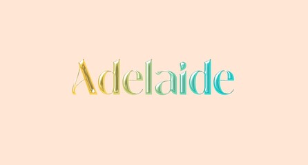 Adelaide name isolated. Adelaide graffiti. Adelaide typography. Adelaide graphic bold name. World's famous countries and cities' names illustration. Graphic vector design in jpg format.	
