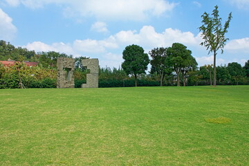 Shanghai Moon Lake Sculpture Park in China