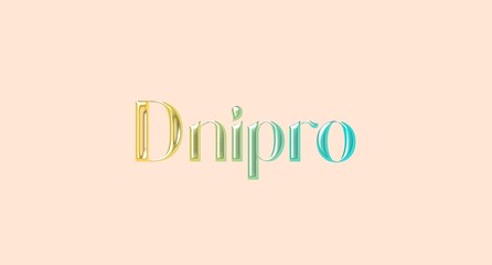 Dnipro name isolated. Dnipro graffiti. Dnipro typography. Dnipro graphic bold name. World's famous countries and cities' names illustration. Graphic vector design in jpg format.	
