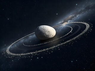 Minimalist Pebble Orbit in Cosmic Void"
