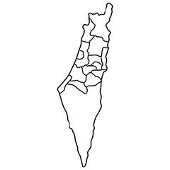 palestine map icon