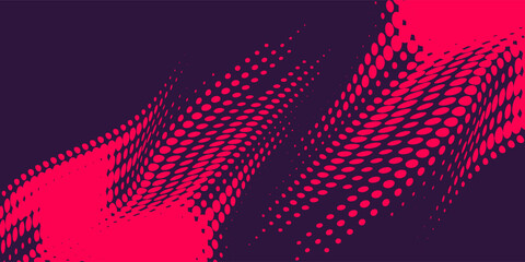 Stylish gradient pink dot circle halo background Line Vector Point form in diagonal angle