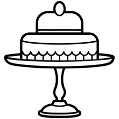 Cake Topper Stand vector
