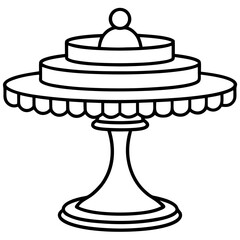 Cake Topper Stand vector