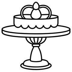 Cake Topper Stand vector