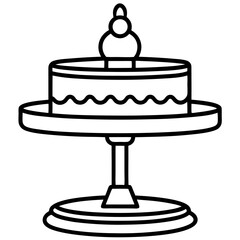 Cake Topper Stand vector