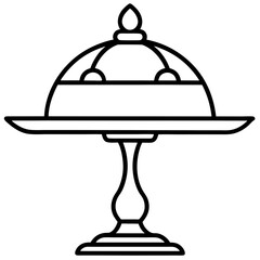 Cake Topper Stand vector