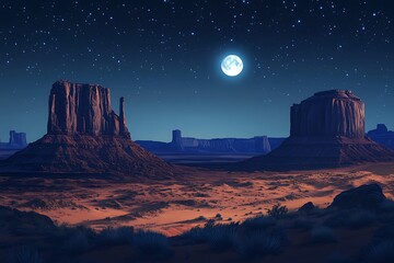 Rugged red cliffs rise from a sunbaked desert valley floor.