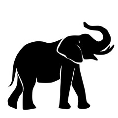 Fototapeta premium Completely Black Background Texture for Design and Creative Projects,elephant
