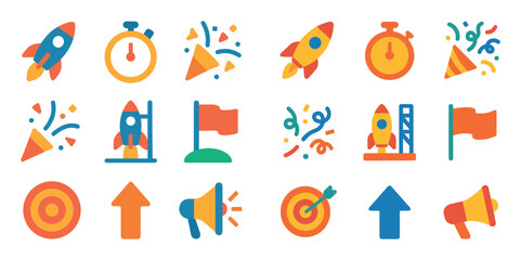 Iconic Startup Launch Grid