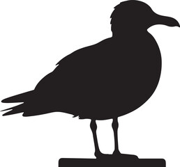 Fototapeta premium Minimalist Bird Shadow Set for DIY and Craft Use