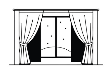 Sunset Light Through Sheer Curtains Into Soft Interior