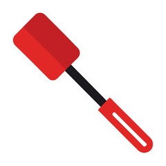 Offset Icing Spatula on Clean White Background