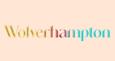 wolverhampton name isolated. wolverhampton graffiti. wolverhampton typography. graphic bold name. World's famous countries and cities' names illustration. Graphic vector design in jpg format.	