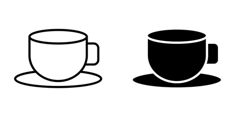  cup icon wihte on background