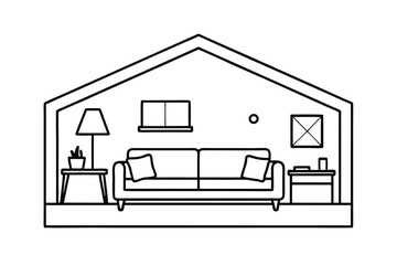 Studio Layout With Tiny Kitchen Visible