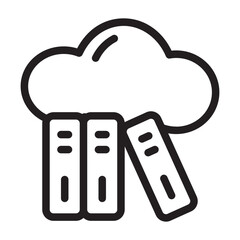 Cloud Library Icon