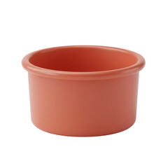 Simple terracotta pot for plants or decor - Plastic Style Isolated 3D icon png