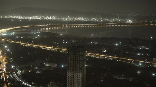 Atal Setu at Night Time-lapse