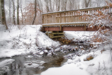 Obraz premium Winter Bridge