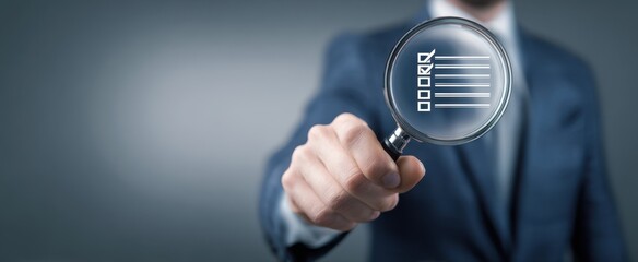 The magnifying glass highlighting the importance of detailed analysis in business.