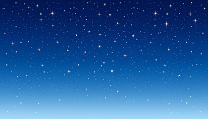 Obraz premium Night sky with many stars