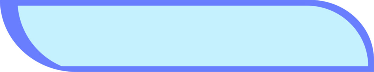 Curved text box for header design