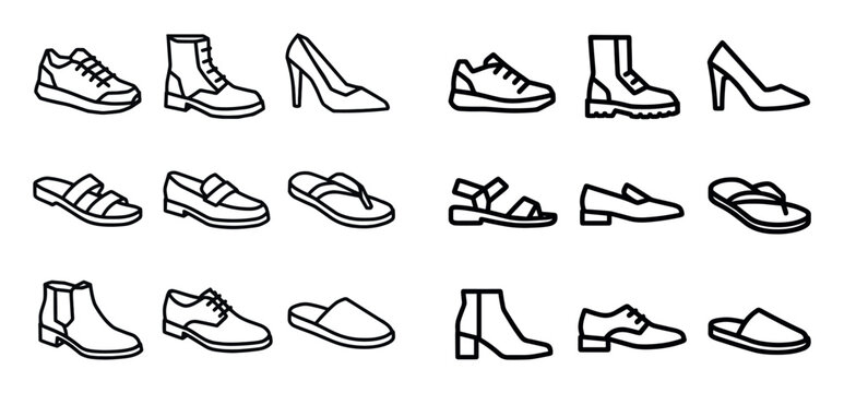 Fashion Footwear Icons