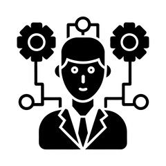 Artificial Intelligence Icons Set – Clean and Professional on White Background.