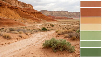  dusty desert inspired color blocks 