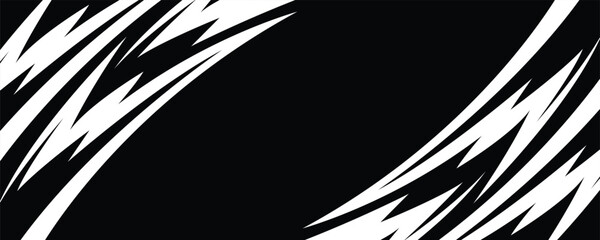 Abstract background with geometric curved spike line pattern and with some copy space area