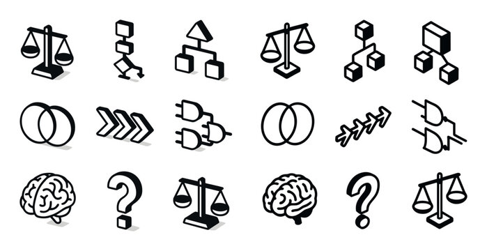 Isometric Logic Icons
