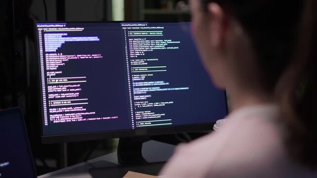 Software engineer programmer work from home workflow software developers data analysis coding application artificial intelligence