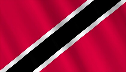 National Flag Waving Red Black