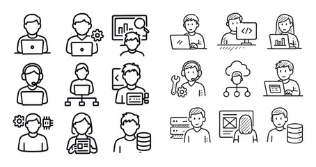 Tech Professionals Icons