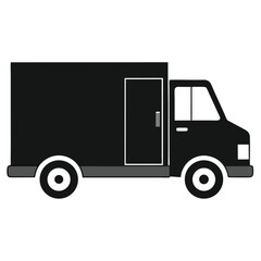 Delivery Truck Silhouette - Shipping & Logistics Vector