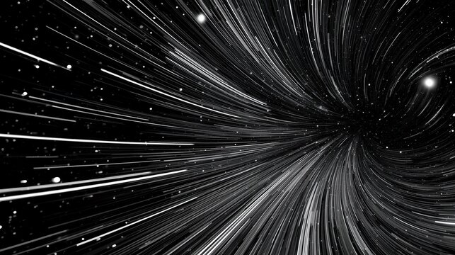 Experience hyperspeed travel through stunning starfield vortex journey into the unknown