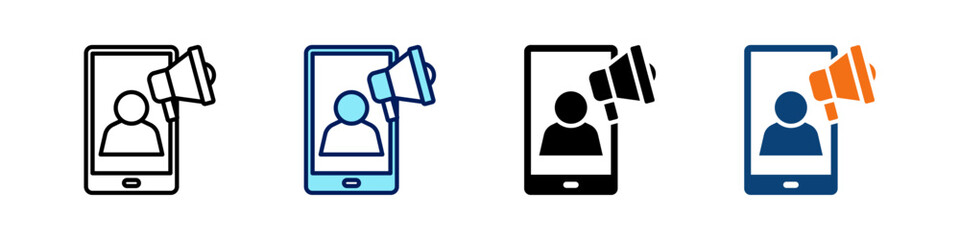 Event Marketer All In One Icon Multi Styles Vector Set