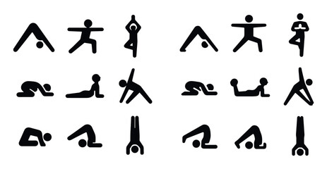 Yoga Poses Icons