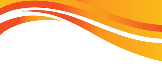 Abstract orange banner background. Graphic design banner pattern background template with dynamic curve shapes