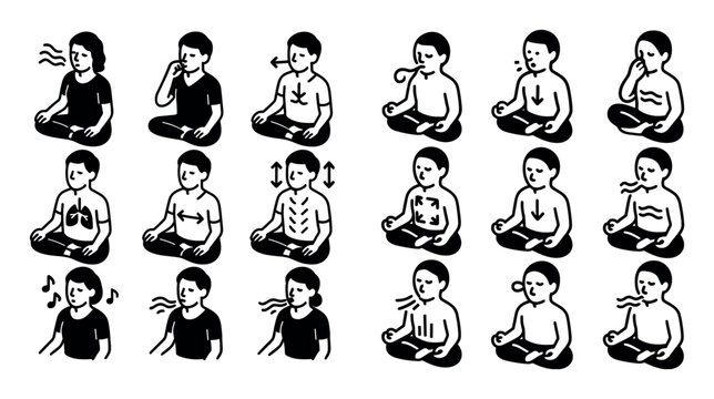 Yoga Breath Icons