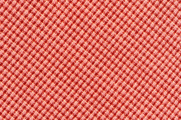 Red plaid fabric pattern texture, Abstract background.