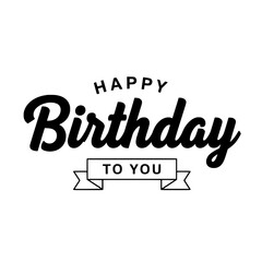 Happy Birthday, Modern Typography