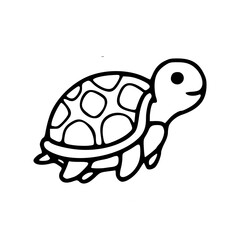 cute baby sea turtle drawing