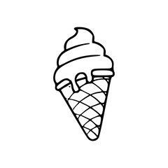 summer treat line drawing
